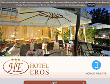 Tablet Screenshot of hotel-eros.it